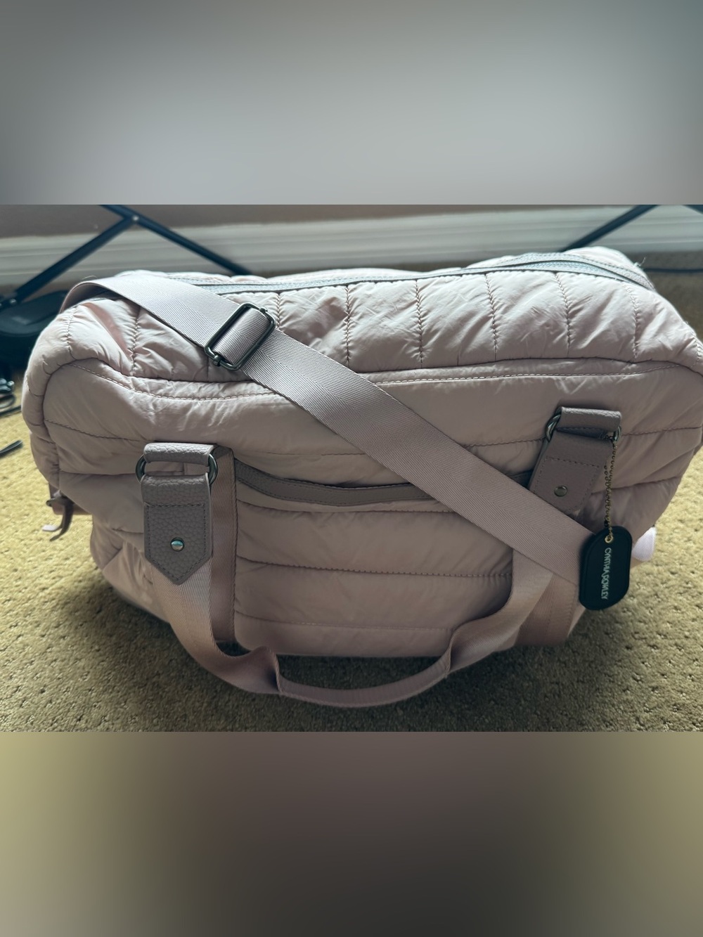 Cynthia Rowley Quilted Puffer Weekender Duffel Bag